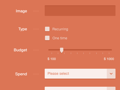 Simple ui button diet input kit orange simple ui ux web website