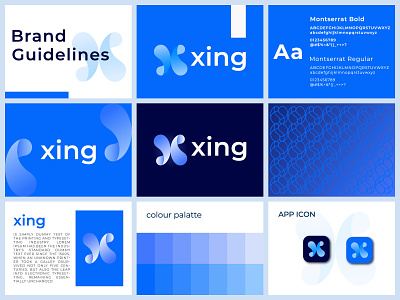 Xing modern Logo, (app logo) app icon logo logo branding modern logo modern logo identity x apps x icon x letter logo x modern logo