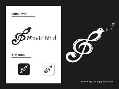 Music Bird Logo Design.