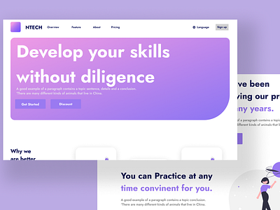 NTECH Website UI | Web Design