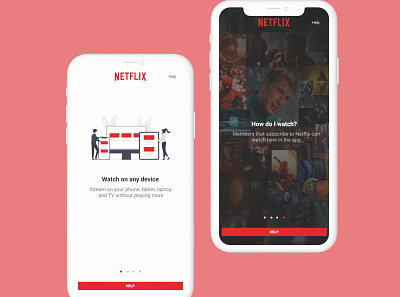 Netflix Application 3d animation app application branding design graphic design illustration logo motion graphics ui