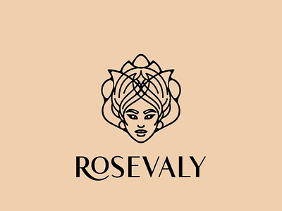 ROSEVALY - SKIN CARE beauty beauty product brand brandidentity branding design graphic design logo logo design logos natural product skin skin cream skincare typography