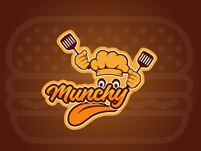 Logo Design For MUNCHY brand brandidentity branding design food food logo graphic design logo logo design logo designer restaurant restaurant logo restaurant logo design shop logo spicylogo typography visual identity