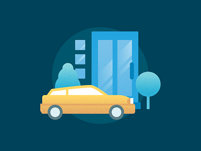 Icon Concept - Car Delivery car door icon illustration vector