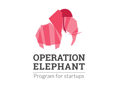 Operation Elephant branding elephant identity illustrator logo nantes startup