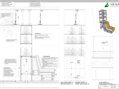 SEPARATING SEATING MODULE autocad axonometric bench design green interior interior architecture product product design rhinoceros technical technical drawing wall