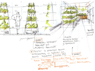 Greenhouse sketch design drawing green greenhouse hand drawn restaurant