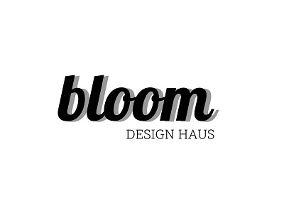 BLOOM DESIGN HAUS logo business design graphic design interior architecture logo