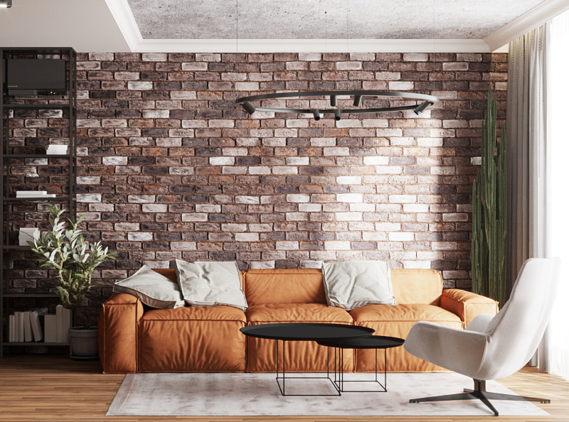 INDUSTRIAL LIVING ROOM by Maria-Alexandra Vulpe on Dribbble