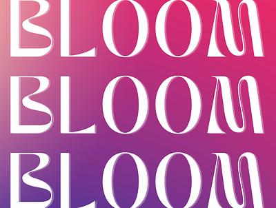 BLOOM logo grapgics branding design illustration logo photoshop