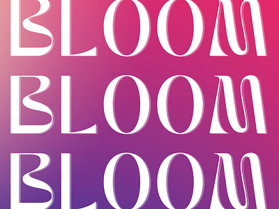 BLOOM logo grapgics