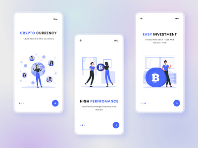 Cryptocurrency App app design bitcoin crypto app cryptocurrency cryptocurrency splash screen designist digital currency illustration ios ui lightcoin onboarding screen splash screen ui ui kit uplabs user interface design ux webdesign