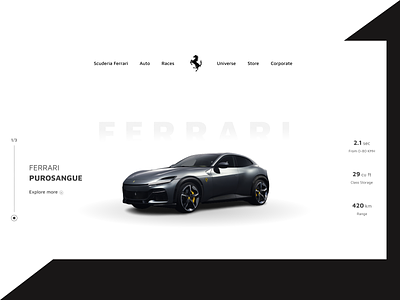 Ferrari Website (Redesign)
