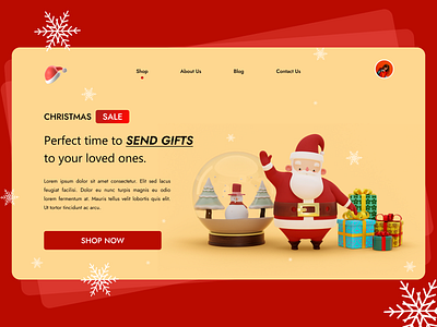 Santa Claus Gift Shop app design appui arrubel arrubell christmas designist designistpro marjia merry christmas 2020 new year santa claus gift shop ui uplabs ux webui