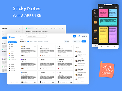 Sticky Notes Web & App UI Kit