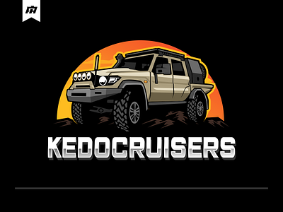 KEDOCRUISERS Logo adeventure auto car cartoon design graphic design illustration logo offroad ourdoor sports logo vector