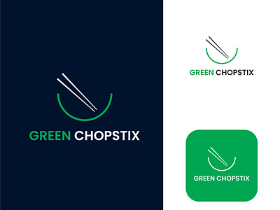 Green Chopstix fast food logo.