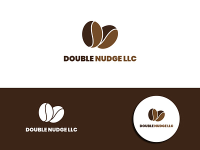 Double Nudge LLC coffee shop logo design
