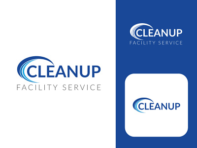 Cleanup washing business logo.