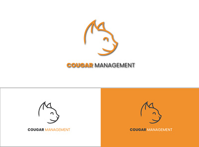 Cougar Management logo design abstract logo branding combination logo design graphic design illustration lettermark logo logo logo design minimalist logo modern logo simple logo ui ux vector wordmark logo