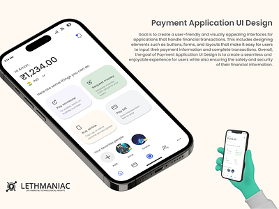 Fintech Application graphic design ui