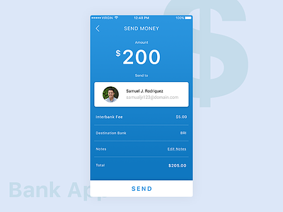 Bank App Send Money by Rosyd Aqbar on Dribbble