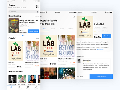 Book Store App book book app design mobile mobile app sketch store ui user experience user interface ux