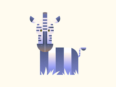 Equus zebra animal character color cute design flat icon illustration illustrator simple vector zebra