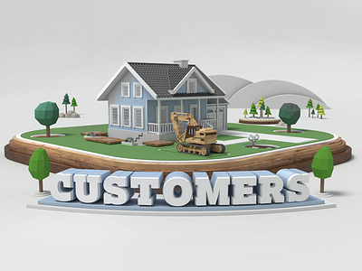 Build 2015 - Customer Animation 3d animation house outdoor text
