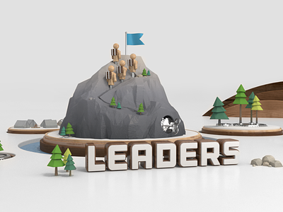 Build 2015 - Leaders Animation 3d animation hikers mountain outdoor text