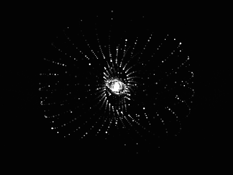 Particle galaxy creativecoding design dynamic gneerativeart graphic graphicdesign p5js processing