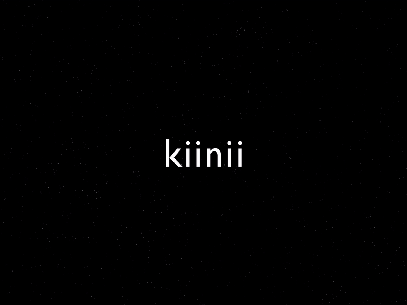 kiinii logo demo branding design dynamic graphic graphicdesign icon logo processing ui