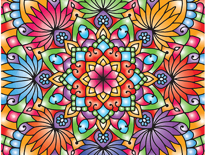 Floral Mandala design graphic design mandala vector