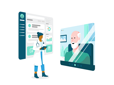 Caresocius – Landing Page Illustrations