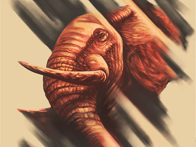 untitled animals artwork character digital drawing elephant illustration