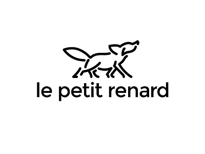 le petit renard art direction branding fox graphic design icon logo mark