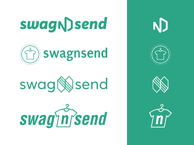 swagnsend - Logo Concepts australia branding concept concepts flat graphic design icon logo logo design rejected logo rejection startup swag sydney typography vector