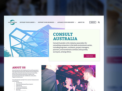 Consult Australia concept consult australia engineer homepage sketch website