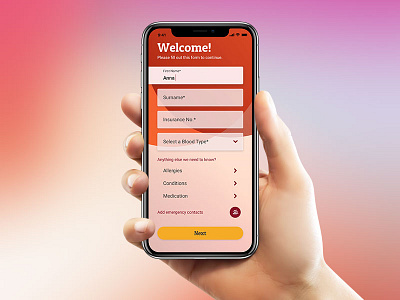 Emergency app alert app emergency interaction iphone x menu mockup motion principle sign up sketch ui