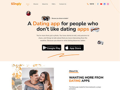 Dating Website UI Design