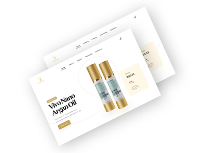 Argan Oil Landing Page UI Design Concept