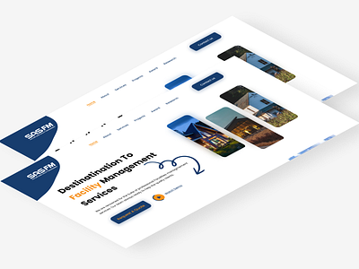 Facility Management Service Landing Page UI Design