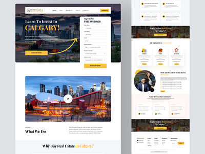Property Investing Landing Page Concept 2023