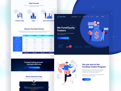 Funding landing page