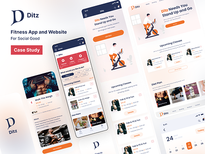 Ditz- Fitness App and Website for Social Good