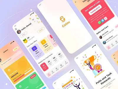 Redeem app design animation app design best app branding clean coin app design graphic design illustration logo money exchange product design redeem typography ui uiuxdesign ux