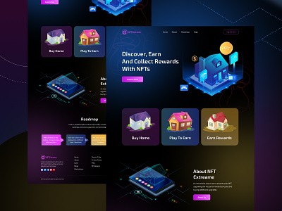 NFT Browser Game Landing Page