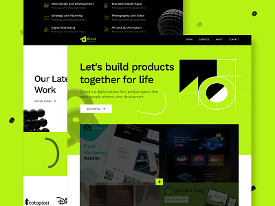 Startup Agency Website Design branding clean design homepage illustration logo startup typography ui ux website website design