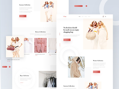 Wint Landing Page design e commerce fashion homepage landing page minimal design new product shop summer typography web website winter