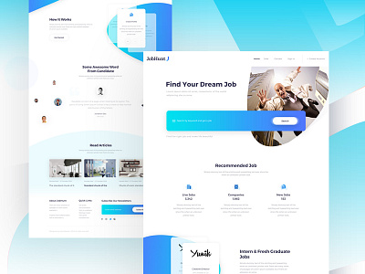 JobHunt Landing Page